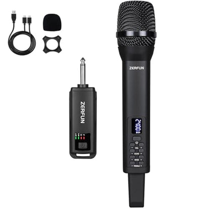 Zerfun Rechargeable Wireless Microphone – Front View