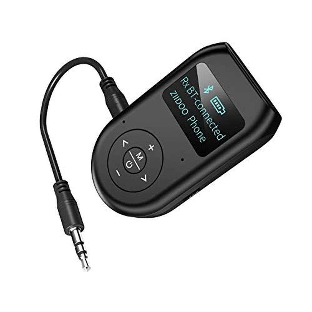 Bluetooth Adapter: Ziidoo 4-in-1 Wireless Bluetooth 5.0 – Front View