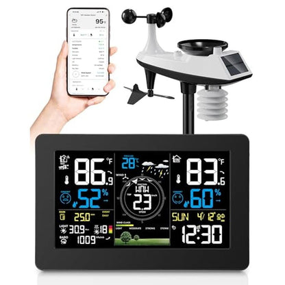 Weather Station: Zivron WiFi Wireless Indoor Outdoor – Front View