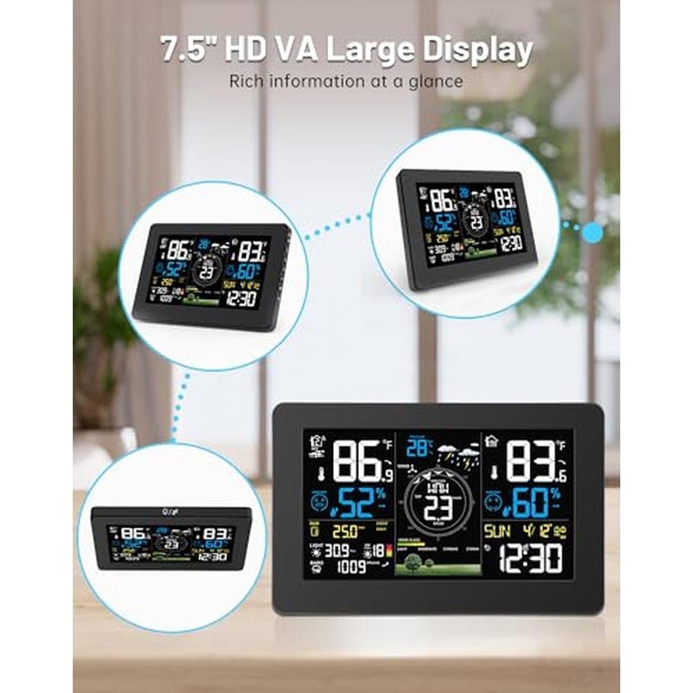 Weather Station: Zivron WiFi Wireless Indoor Outdoor – In Use