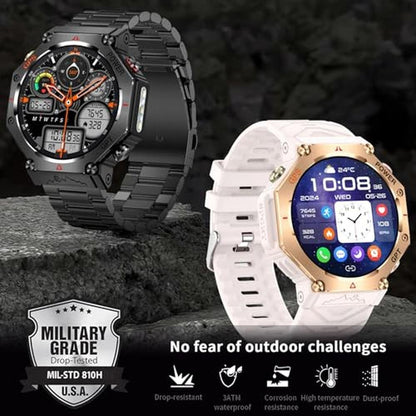 ZLKJ SW8 Smartwatch: 1.39 inch Stylish Smartwatch for Men – Side View