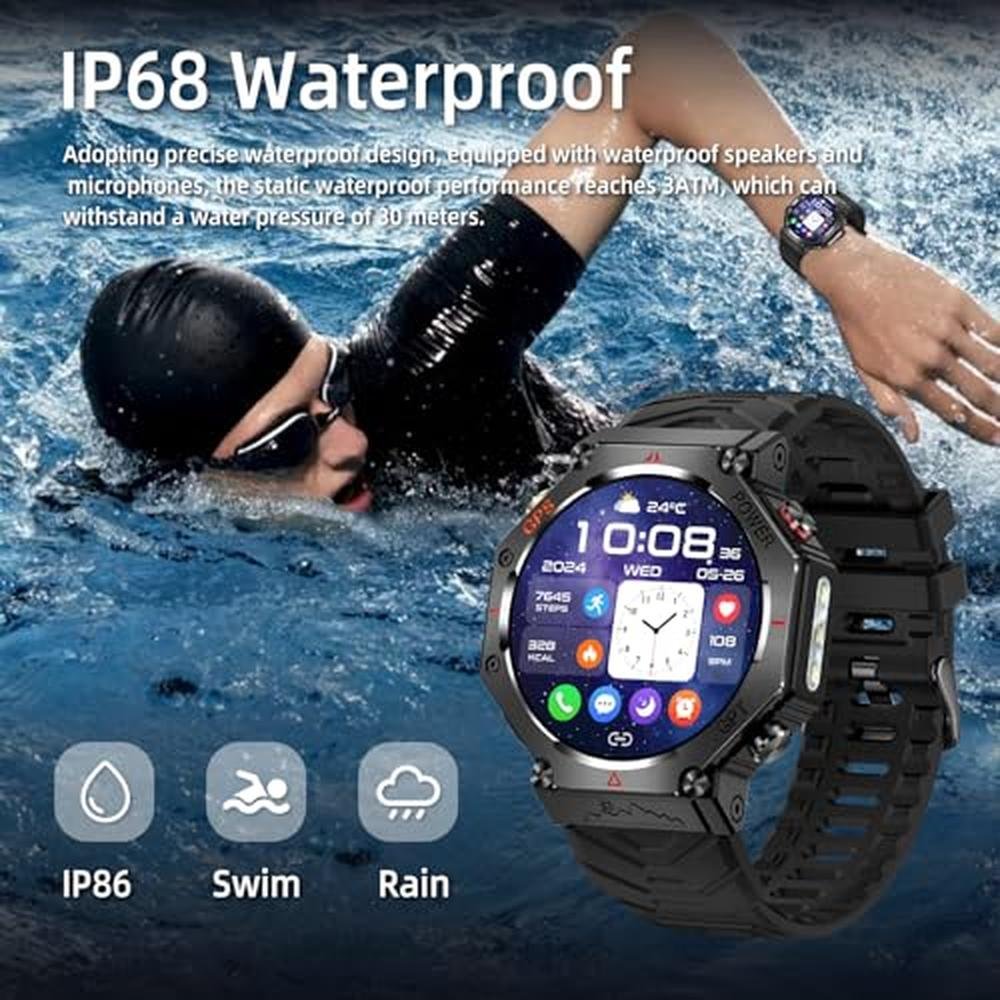 ZLKJ SW8 Smartwatch: 1.39 inch Stylish Smartwatch for Men – Close-up Detail