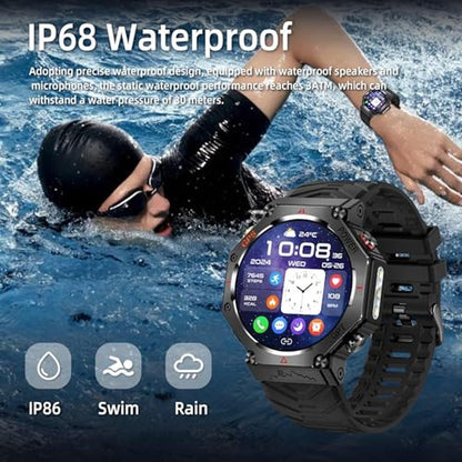 ZLKJ SW8 Smartwatch: 1.39 inch Stylish Smartwatch for Men – Close-up Detail