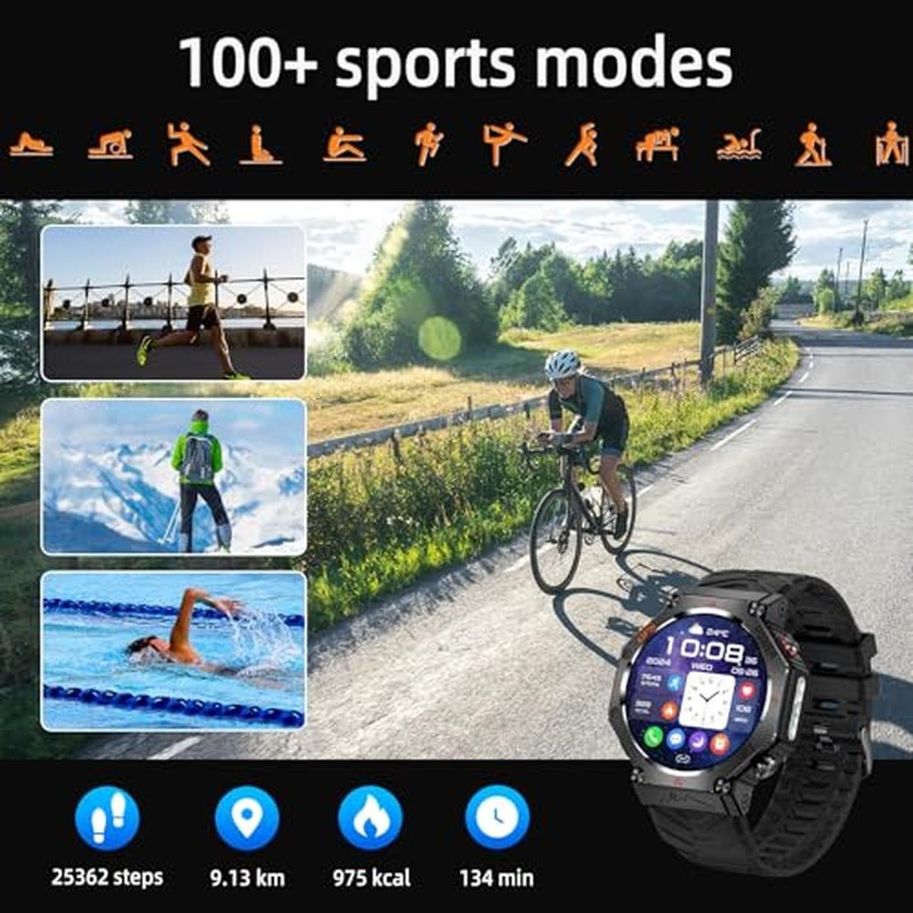 ZLKJ SW8 Smartwatch: 1.39 inch Stylish Smartwatch for Men – In Use