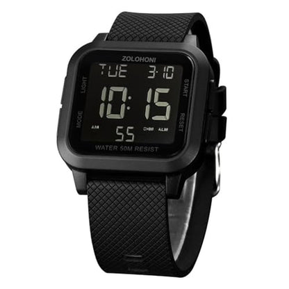 Zolohoni Square Men's Digital Watch – Front View