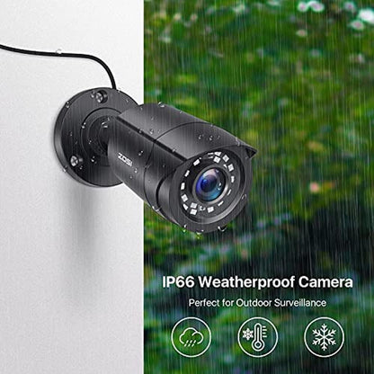 1080p TVI: Zosi 4-Pack HD TVI Security Cameras 80ft Night – In Use