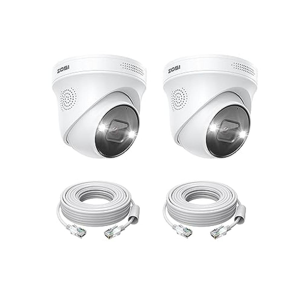 Zosi Poe: Zosi 2PK 4K 8MP Security Poe IP Camera – Front View