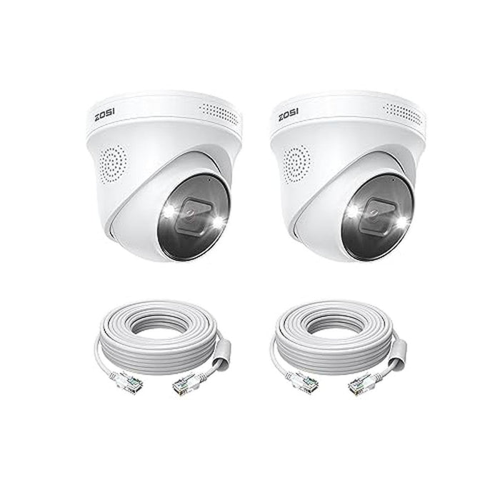 Zosi Poe: Zosi 2PK 4K 8MP Security Poe IP Camera – Front View
