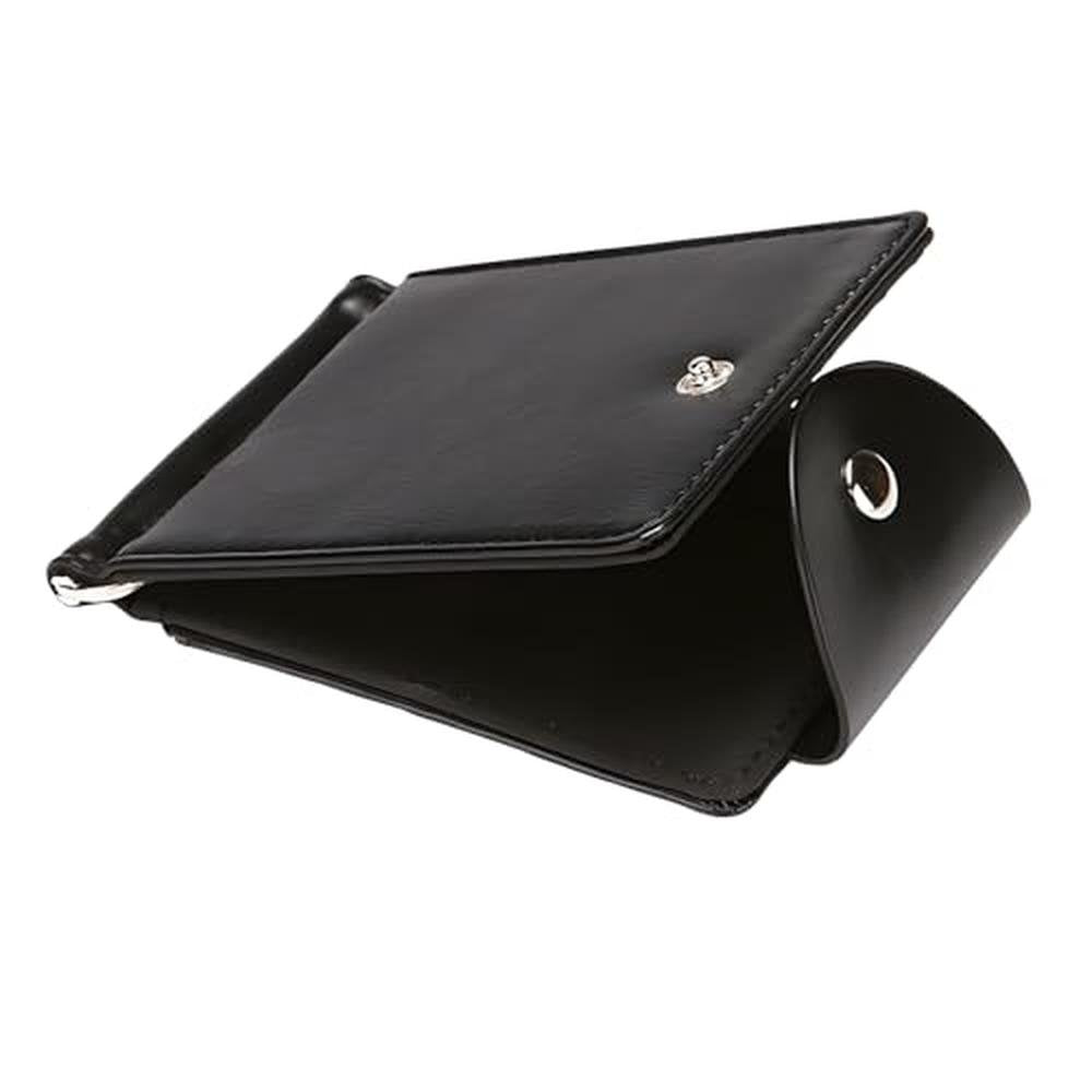 Wallet Men: Zrwcvxy Slim Bifold Leather Wallet – Front View