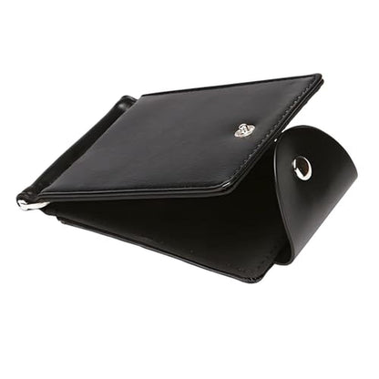 Wallet Men: Zrwcvxy Slim Bifold Leather Wallet – Front View