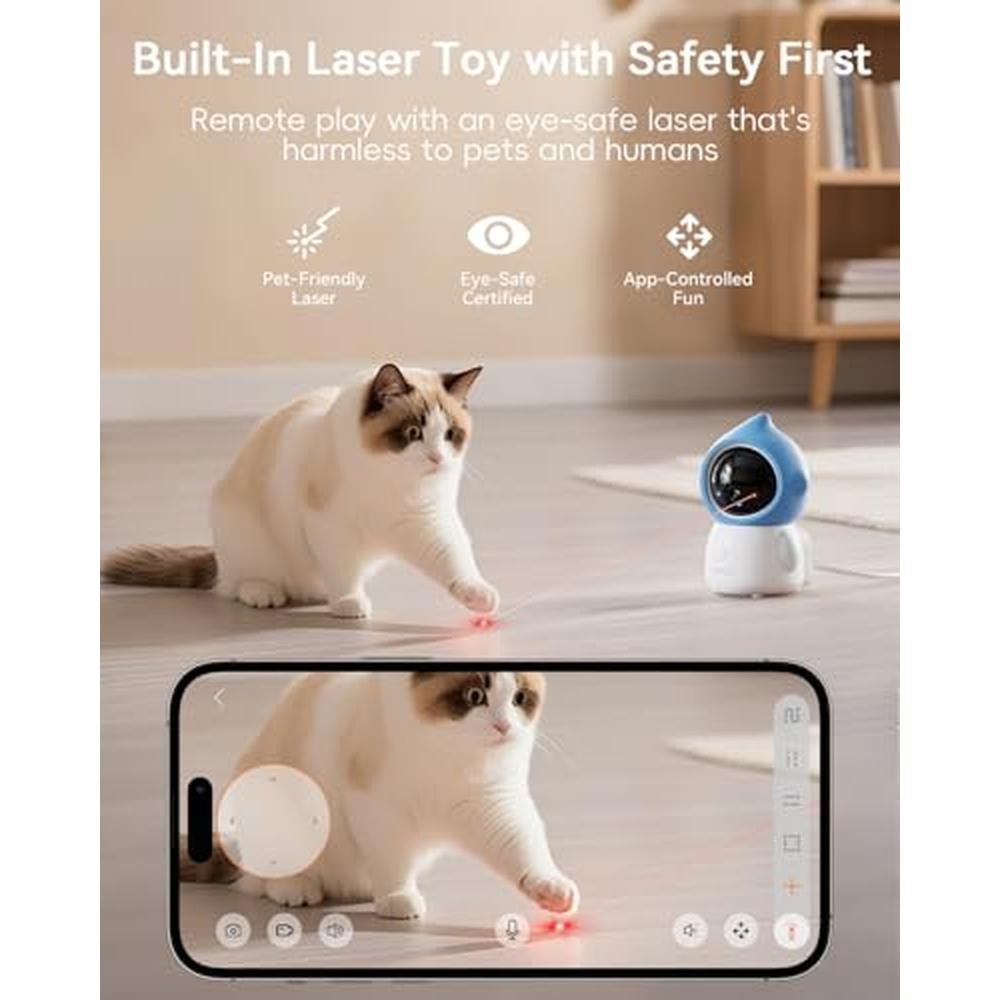 Pet Camera: ZUMIMALL Indoor 5G 2.4G WiFi Camera for Dog Cat – Close-up Detail