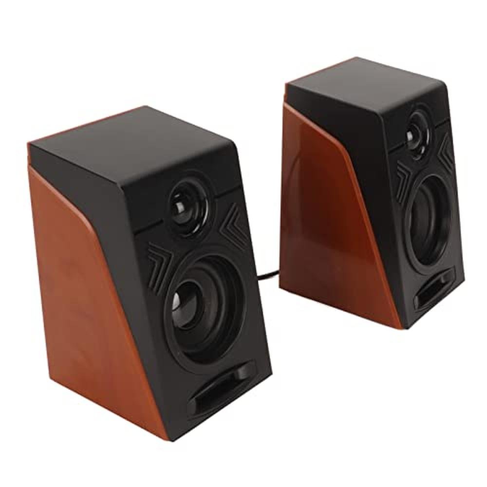 Computer Speakers: Zunate USB 2.0 Deep Bass Adjustable – Front View