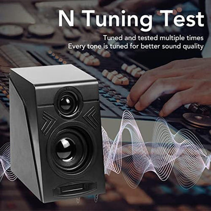 Computer Speakers: Zunate USB 2.0 Deep Bass Adjustable – Side View