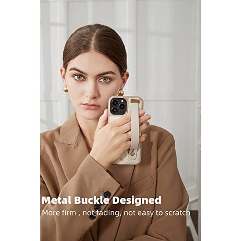 iPhone ZVE: ZVE Kickstand Case Quilted Leather Cover with – Side View