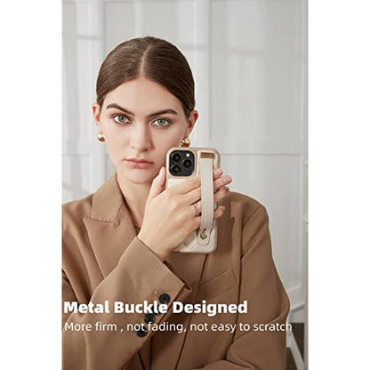 iPhone ZVE: ZVE Kickstand Case Quilted Leather Cover with – Side View