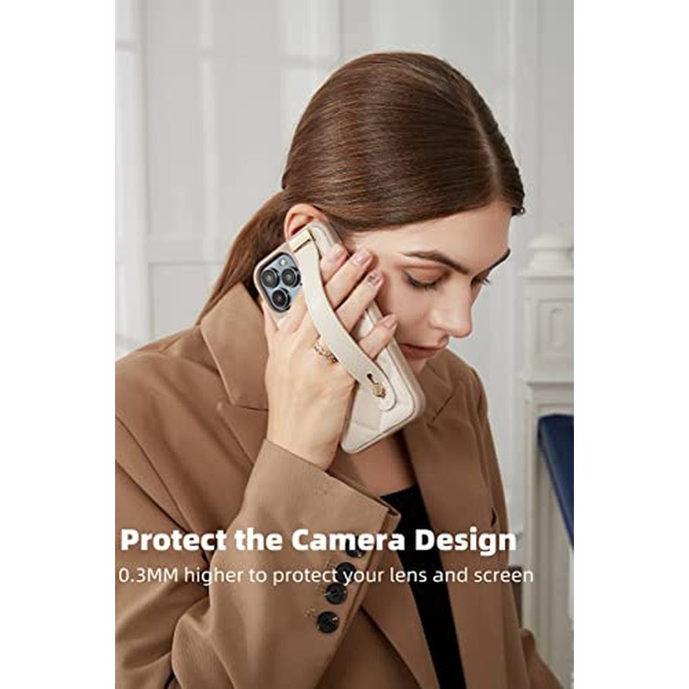 iPhone ZVE: ZVE Kickstand Case Quilted Leather Cover with – In Use