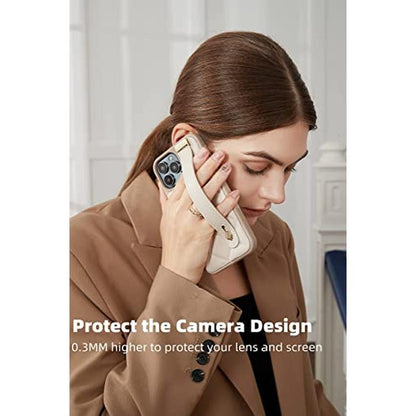 iPhone ZVE: ZVE Kickstand Case Quilted Leather Cover with – In Use
