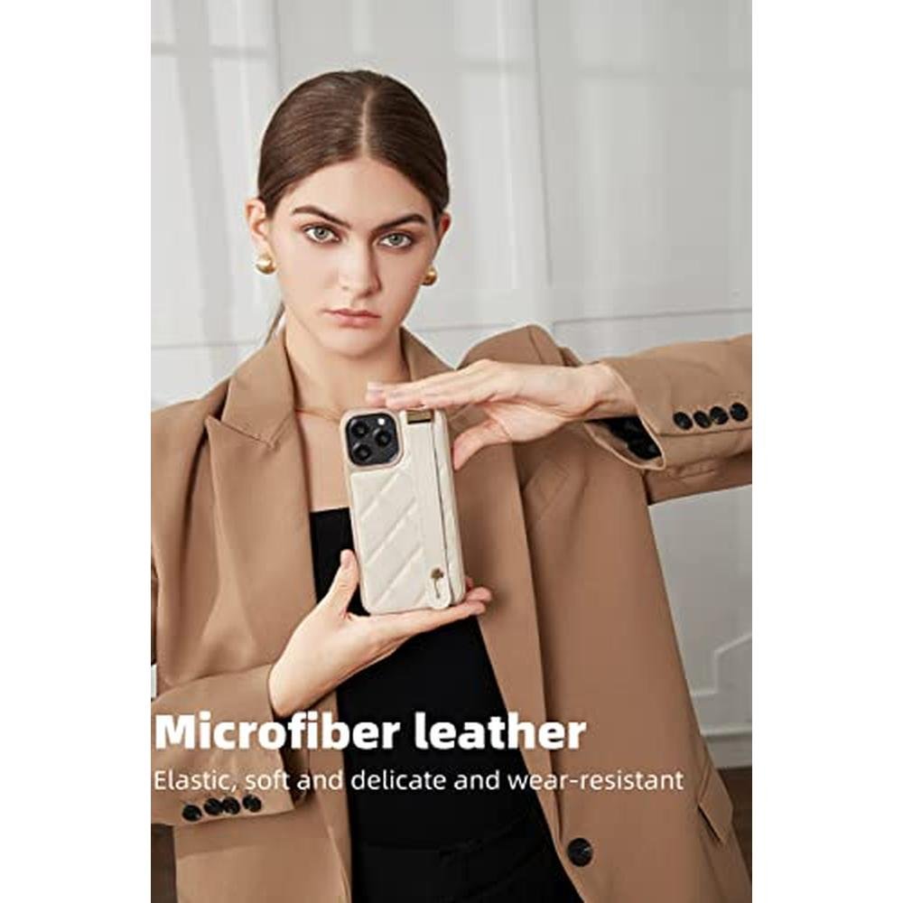 iPhone ZVE: ZVE Kickstand Case Quilted Leather Cover with – Packaging