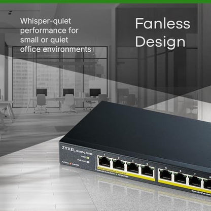 Zyxel 10-Port Gigabit Unmanaged Switch – In Use